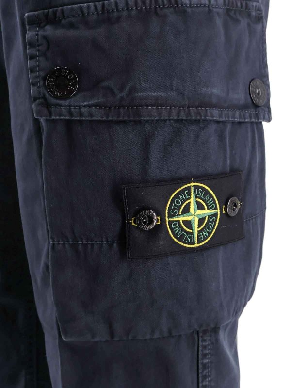 The Best Shops STONE ISLAND: casual trousers - Organic cotton trousers