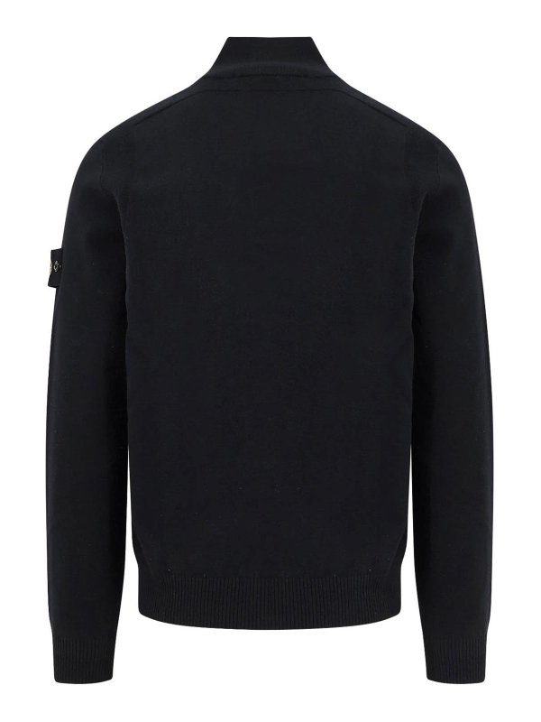 STONE ISLAND: Col bateau online - Pull Col Bateau - Noir