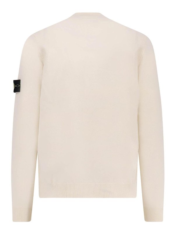 STONE ISLAND: boat necks online - Mixed wool mesh wool certified wool