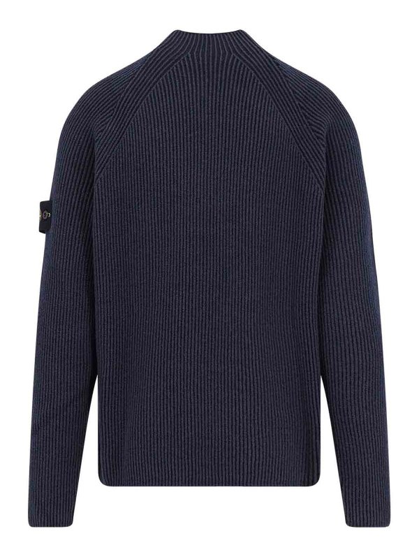 STONE ISLAND: boat necks online - Virgin and cotton wool shirt