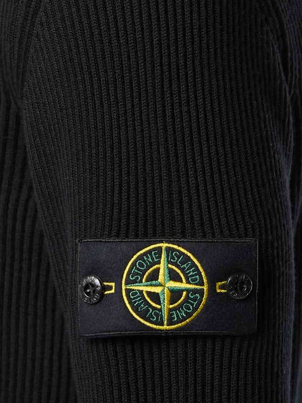 The Best Shops STONE ISLAND: boat necks - Dolcevita shirt in certified virgin wool