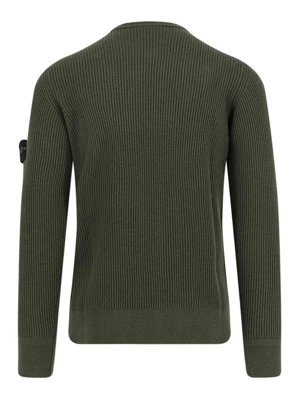 STONE ISLAND: Escotes barcos online - Suéter Con Escote Barco - Verde