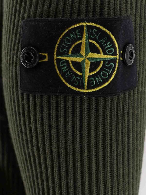 The Best Shops STONE ISLAND: Escotes barcos - Suéter Con Escote Barco - Verde