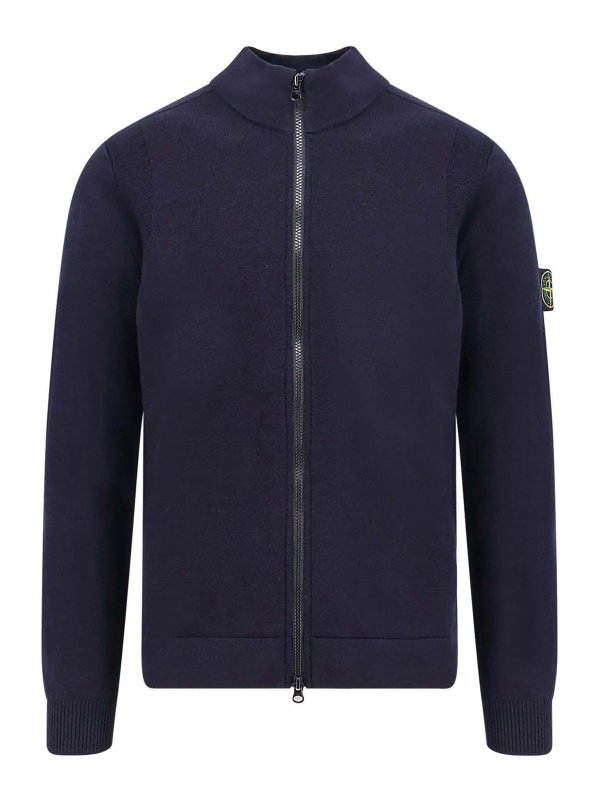 STONE ISLAND: Cardigans - Cardigan - Bleu
