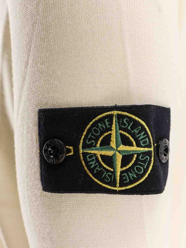 The Best Shops STONE ISLAND: Escotes barcos - Suéter Con Escote Barco - Blanco