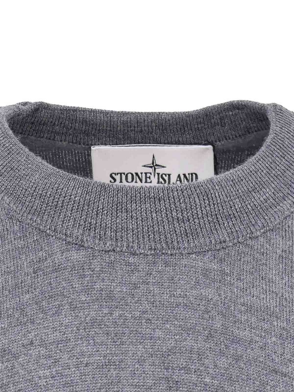 The Best Shops STONE ISLAND: boat necks - Certified virgin wool shirt