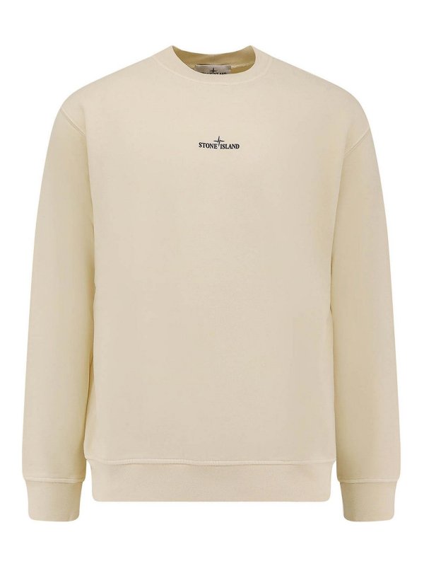 STONE ISLAND: Sweatshirts & Sweaters - Cotton sweatshirt with logo