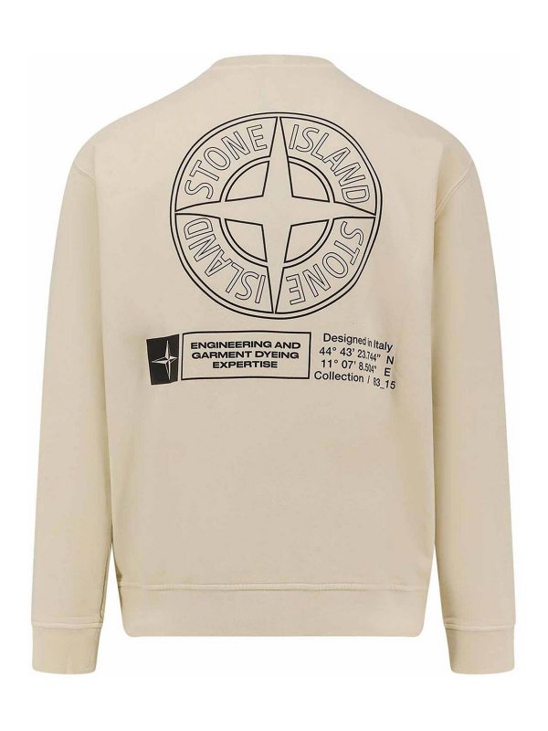 STONE ISLAND: Sweatshirts & Sweaters online - Cotton sweatshirt with logo