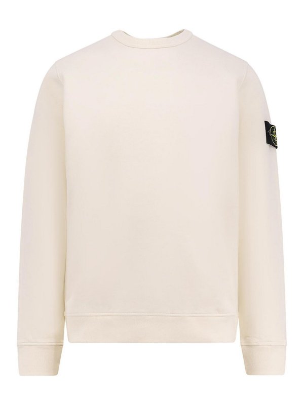 STONE ISLAND: Sweatshirts und Pullover - Sweatshirt - Weiß