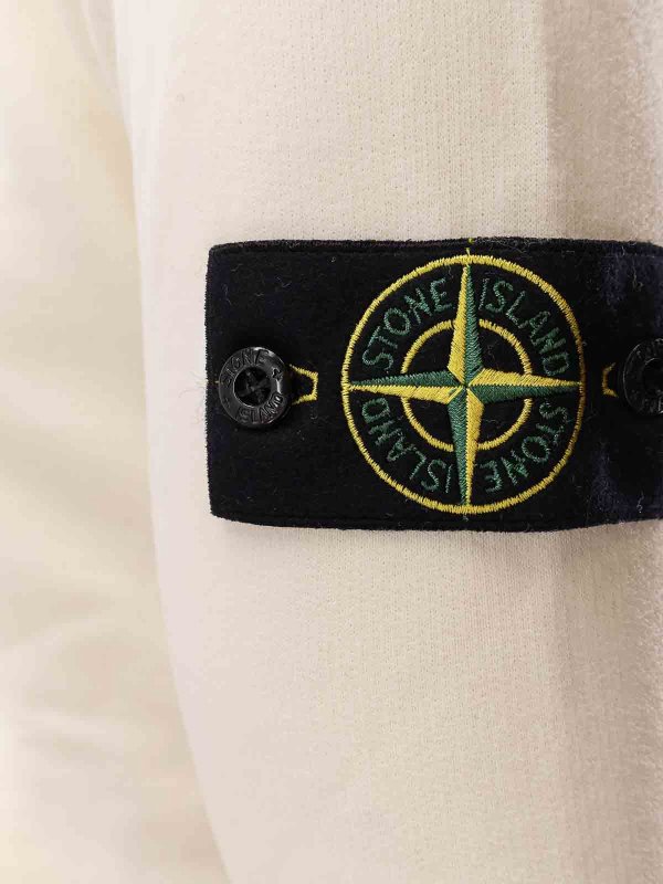 The Best Shops STONE ISLAND: Sweatshirts und Pullover - Sweatshirt - Weiß