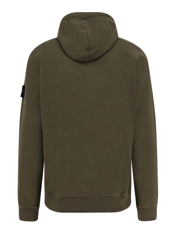STONE ISLAND: Sweatshirts & Sweaters online - Organic cotton sweatshirt with hood