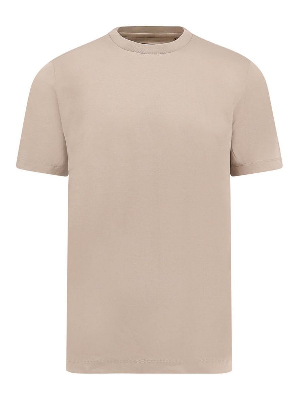 Hugo Boss: t-shirts - T-Shirt In Cotone