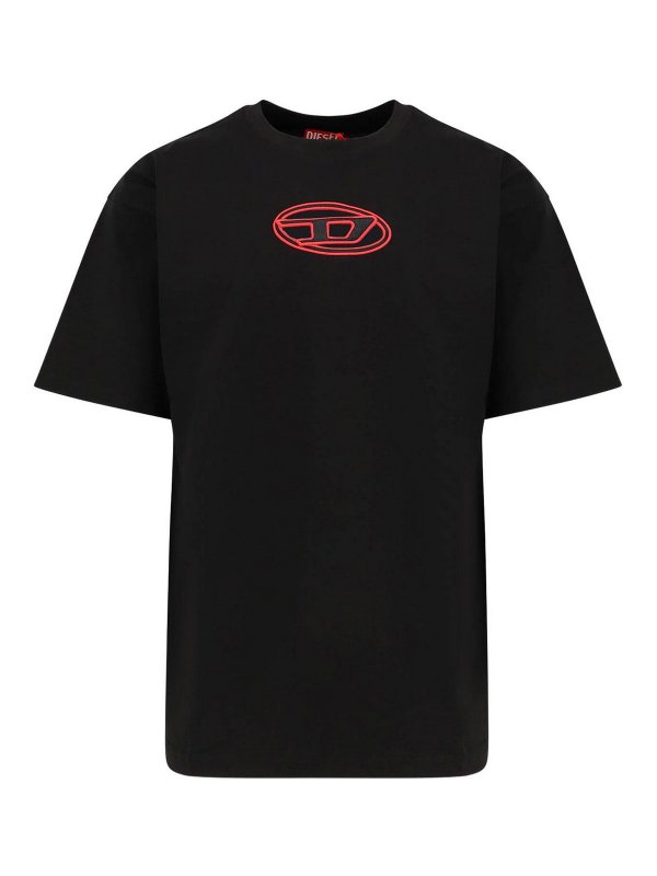 DIESEL: Tシャツ - Tシャツ - 黒