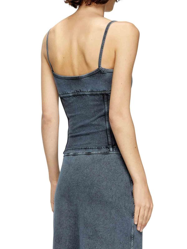 The Best Shops DIESEL: Tops & Tank tops - Top T-Ony In Denim