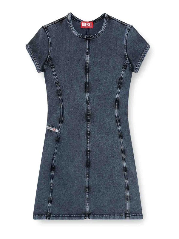 DIESEL: Kurze Kleider - Kurzes Kleid - Denim