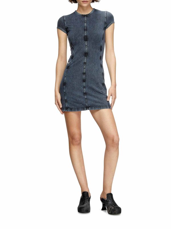 DIESEL: Kurze Kleider online - Kurzes Kleid - Denim