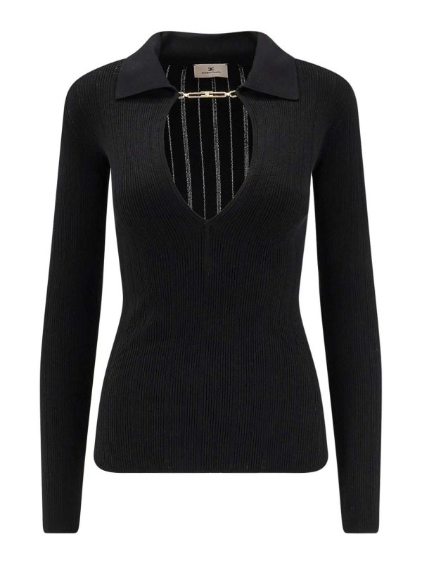 ELISABETTA FRANCHI: boat necks - Maglia In Msto Lyocell