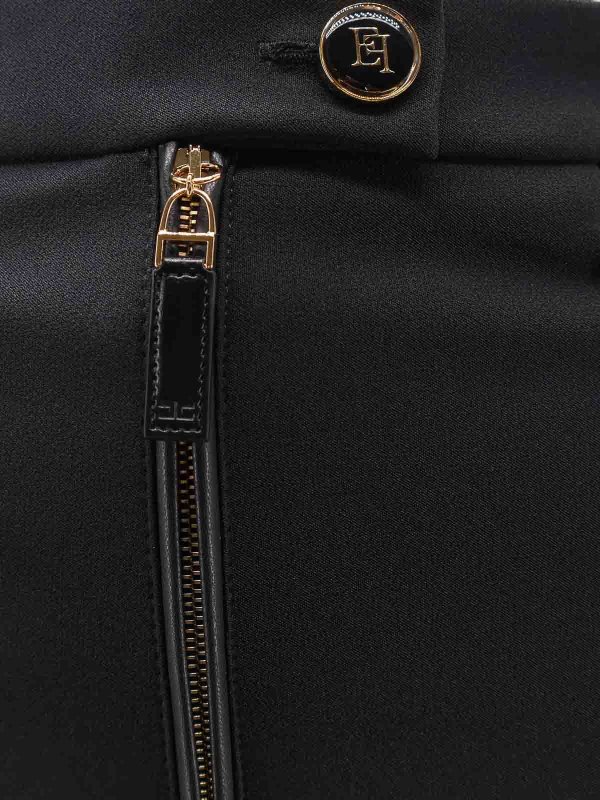 The Best Shops ELISABETTA FRANCHI: Pantalons casual - Pantalons Décontractés - Noir