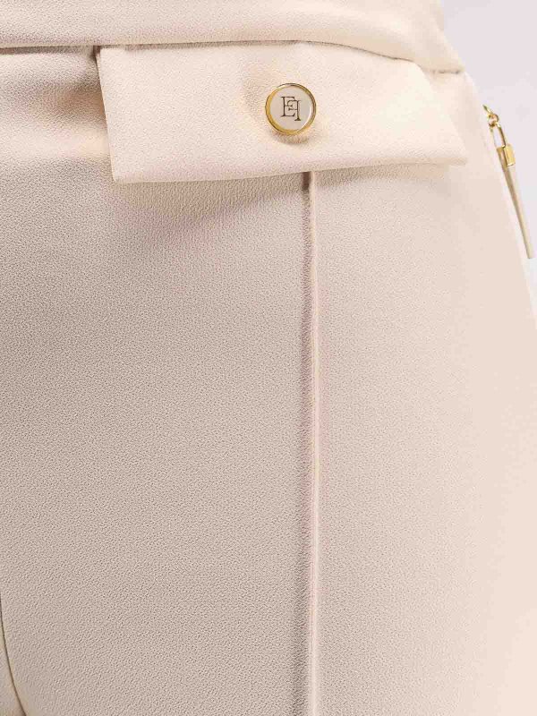 The Best Shops ELISABETTA FRANCHI: casual trousers - Pantaloni In Satin