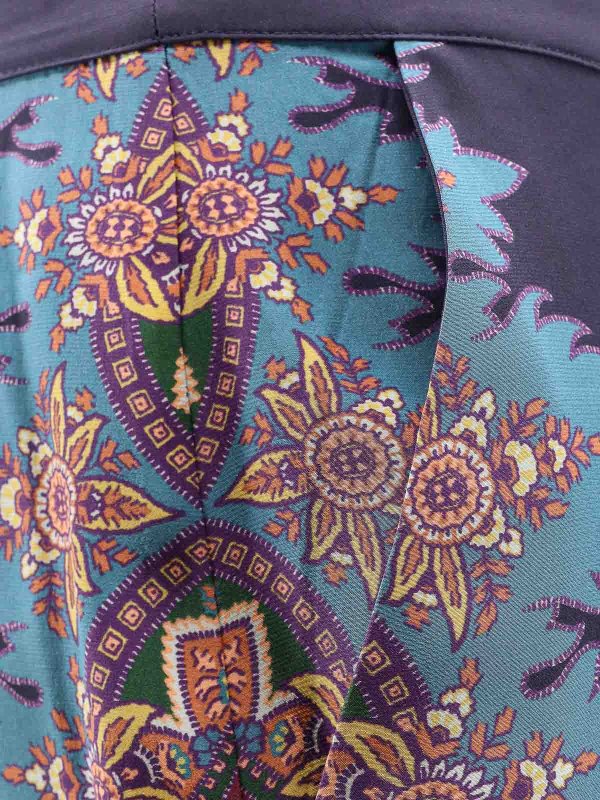 The Best Shops ETRO: casual trousers - Silk pants with floral print