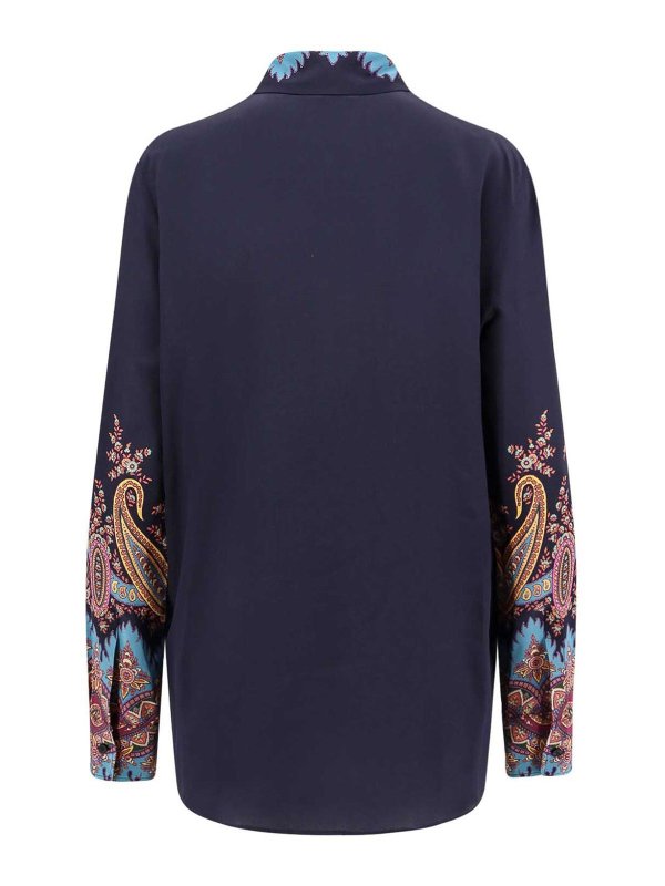 ETRO: shirts online - Silk shirt with floral print