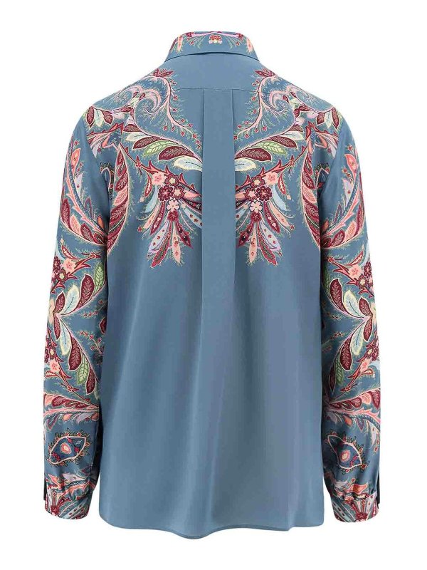 ETRO: shirts online - Silk shirt with Paisley print