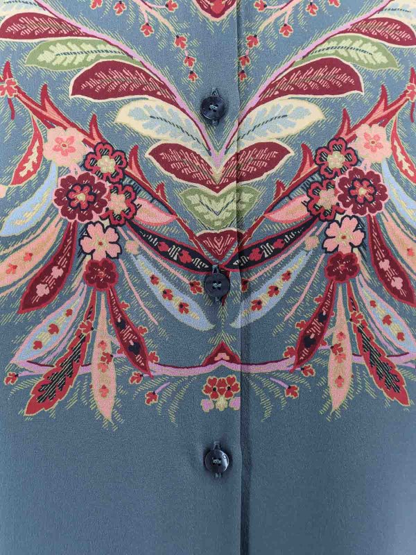 The Best Shops ETRO: shirts - Silk shirt with Paisley print