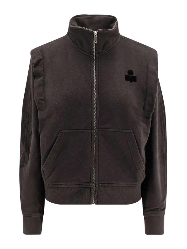 Isabel Marant Etoile: Sudaderas y suéteres - Sudadera - Negro