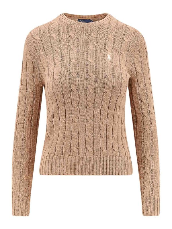 POLO RALPH LAUREN: maglia collo a barchetta - Maglia In Cotone A Trecce