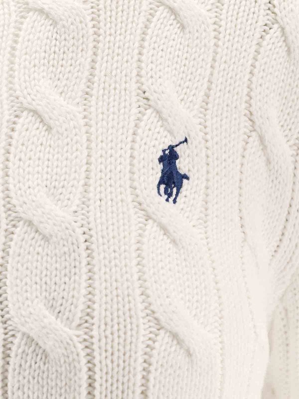 The Best Shops POLO RALPH LAUREN: cardigans - Cotton cardigan with contrasting logo