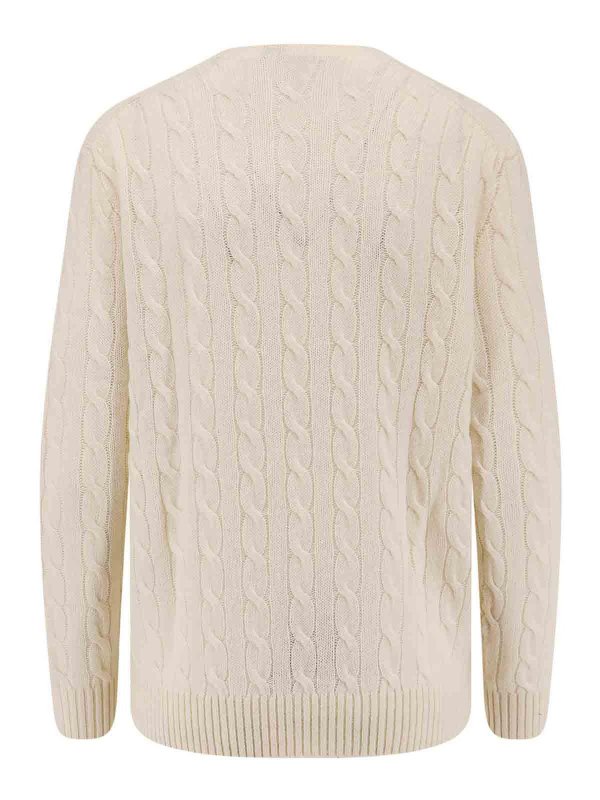 POLO RALPH LAUREN: Col bateau online - Pull Col Bateau - Crème