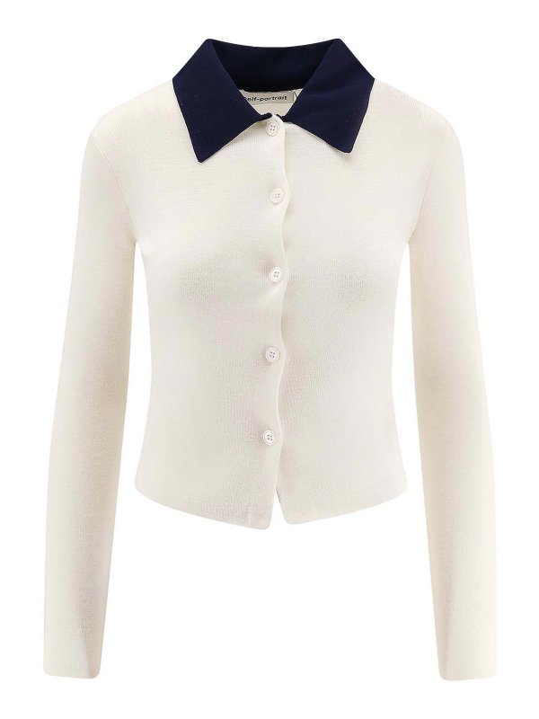 Self Portrait: Cárdigans - Cárdigan - Blanco