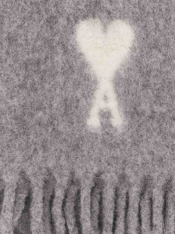 The Best Shops AMI PARIS: Bufandas y pañuelos - Bufanda - Gris Claro