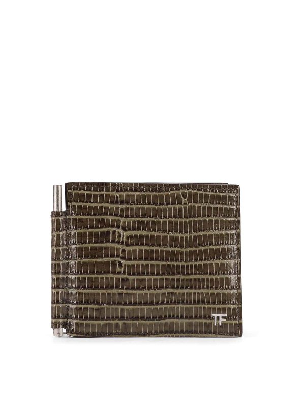 TOM FORD: wallets & purses - Coconut effect leather wallet