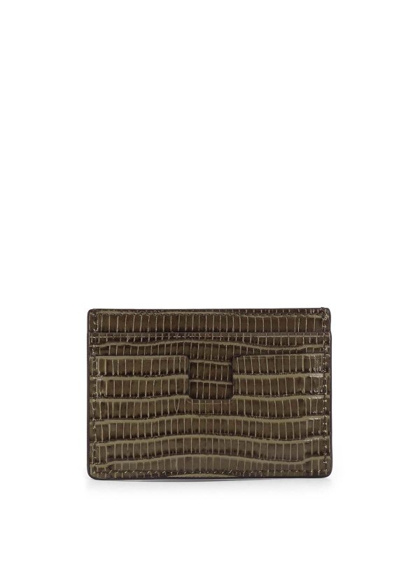 TOM FORD: wallets & purses online - Coconut effect leather holder