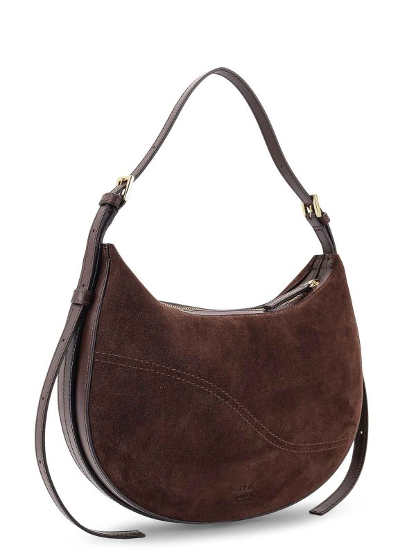 The Best Shops ATP ATELIER: cross body bags - Liveri shoulder bag in suede