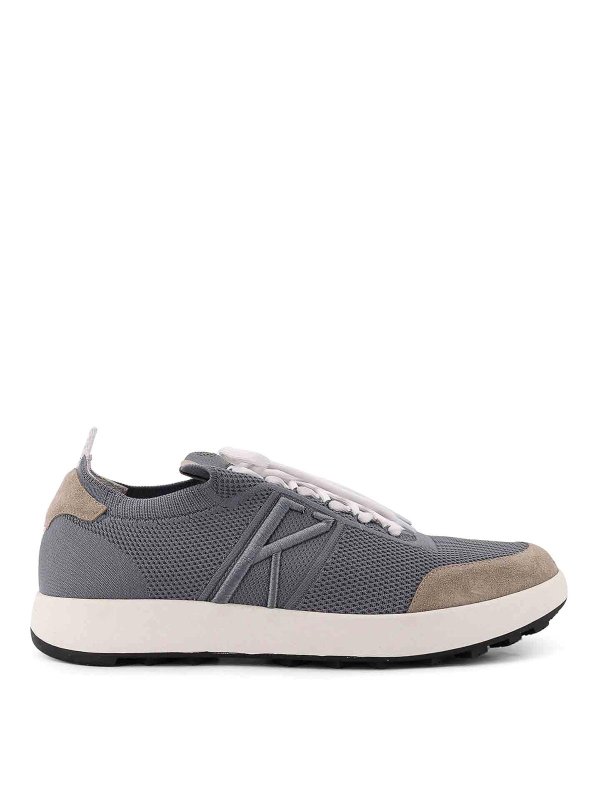 KITON: Chaussures de sport - Baskets - Noir