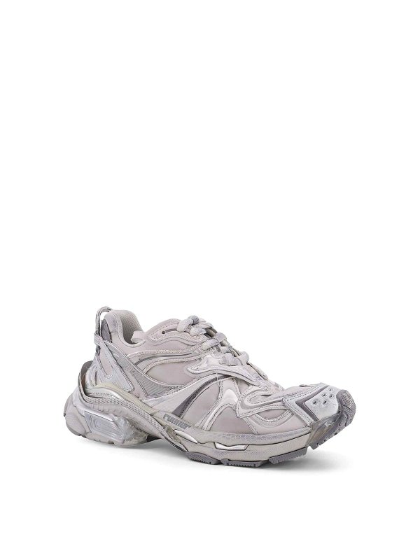 BALENCIAGA: trainers online - Nylon sneakers with leather inserts