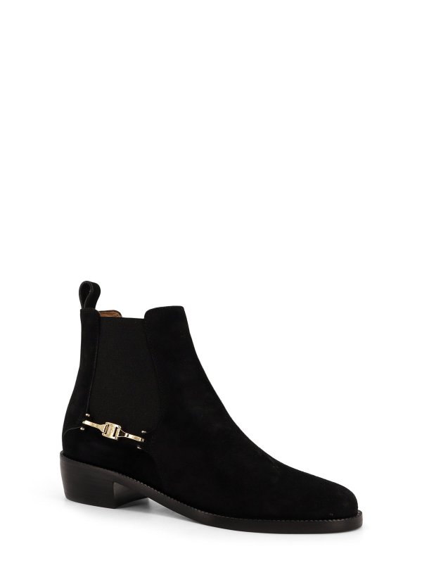 FERRAGAMO: ankle boots online - Chelsea boot in suede