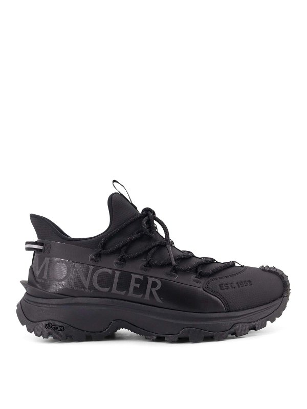 MONCLER: Chaussures de sport - Baskets - Noir