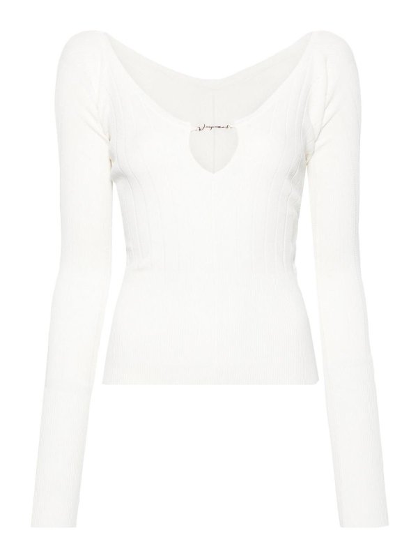 JACQUEMUS: Tops & Débardeurs - Top - Blanc