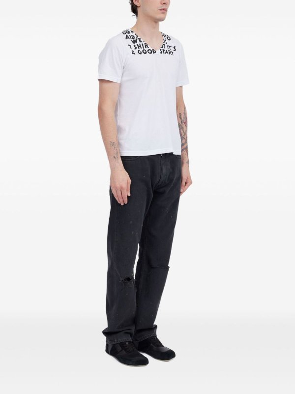 MM6 MAISON MARGIELA buy online T-shirt di cotone stampato