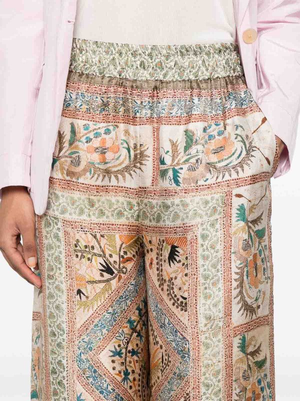 Printed Silk Trouser shop online: PIERRE-LOUIS MASCIA