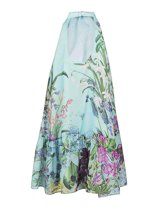 ST. PIECE OF LONDON: short dresses online - Bonnie Printed Silk Dress