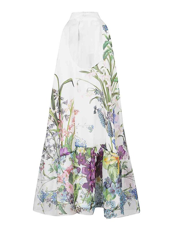 ST. PIECE OF LONDON: short dresses online - Bonnie Printed Silk Dress