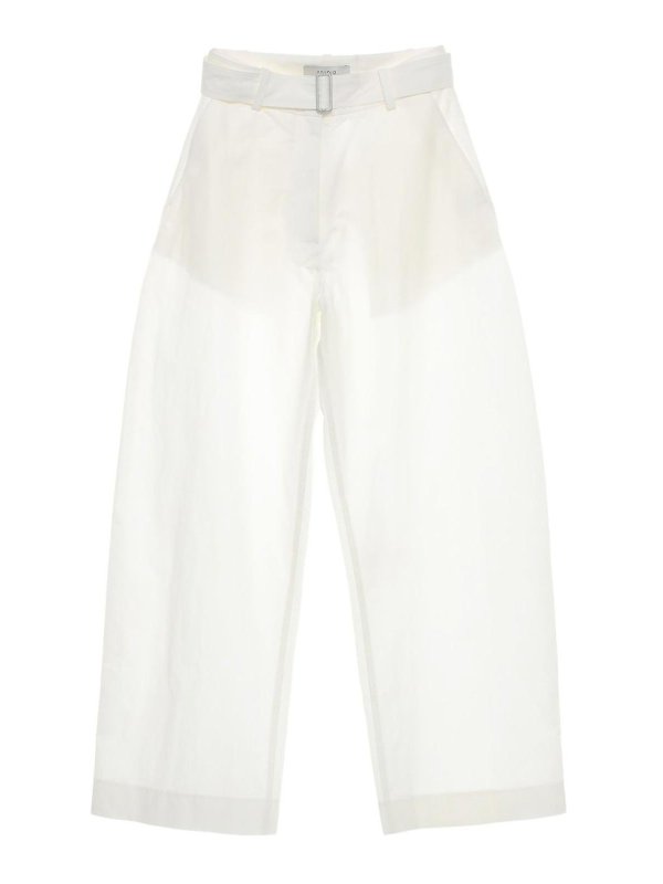 STUDIO NICHOLSON: カジュアルトラウザー - ショートパンツ - 白