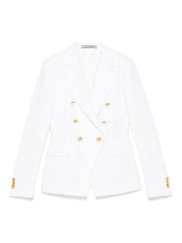 TAGLIATORE: casual jackets - Cotton Single-Breasted Jacket