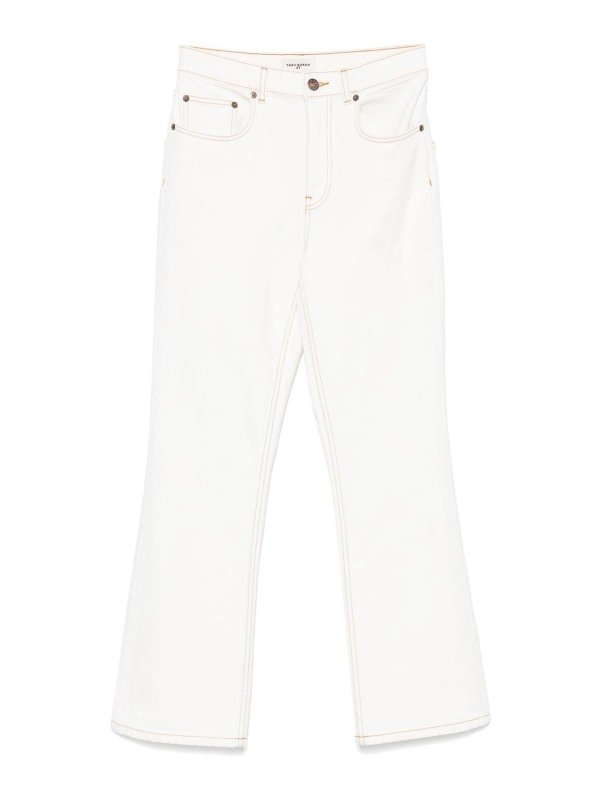 TORY BURCH: bootcut jeans - Flared Leg Denim Jeans