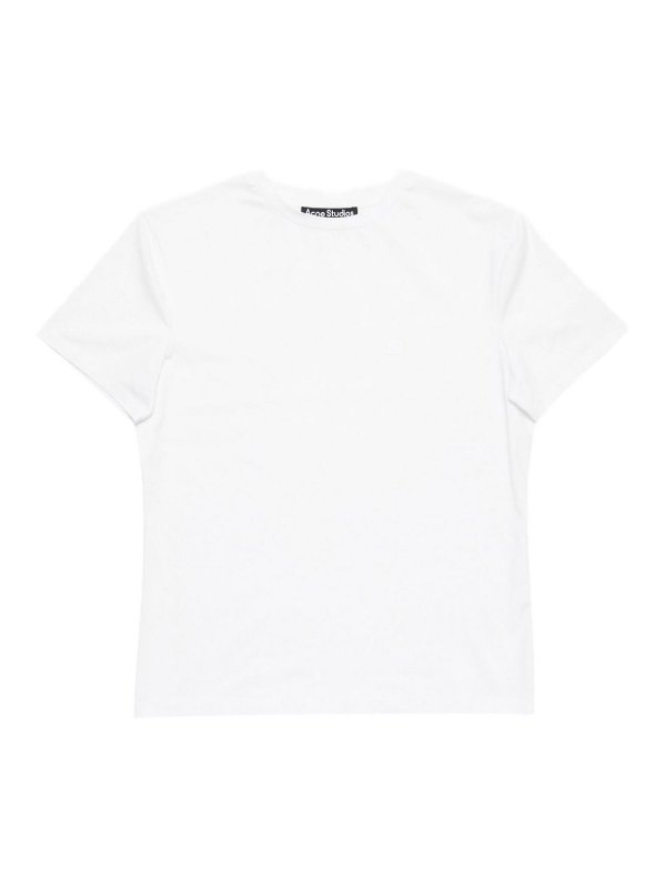 Acne Studios: Camisetas - Camiseta - Blanco
