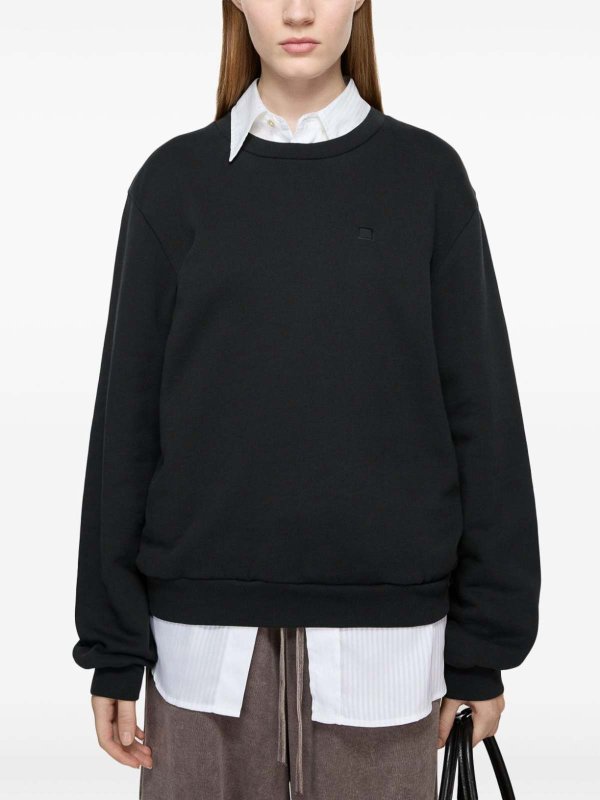 The Best Shops Acne Studios: Felpa di cotone logo